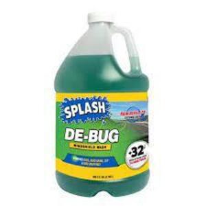 DESCRIPTION: (2) WINDSHIELD WASHER BRAND/MODEL: SPLASH INFORMATION: DE-BUG RETAIL$: $3.50 EA SIZE: 1 GALLON QTY: 2