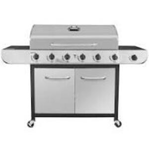 DESCRIPTION (1) CLASSIC 6 BURNER PROPANE GAS GRILL WITH SIDE BURNER BRAND/MODEL ROYAL GOURMET #SG6002 ADDITIONAL INFORMATION RETAILS FOR $340.00 THIS