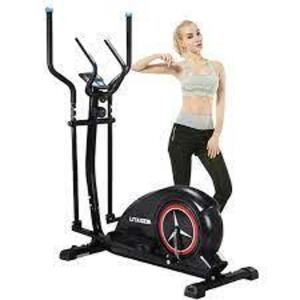 DESCRIPTION (1) ELLIPTICAL EXERCISE MACHINE BRAND/MODEL SKONYON # 587245622 ADDITIONAL INFORMATION RETAILS FOR $308.85 SIZE 47" X 26 "X 61"(L X W X H)