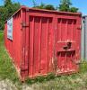 DESCRIPTION: RED SHIPPING CONTAINER INFORMATION: CONTENTS NOT INCLUDED - SEE PHOTOS FOR MORE DETAIL SIZE: 20'X8' QTY: 1