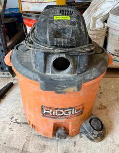 DESCRIPTION: 12 GALLON SHOP VAC BRAND/MODEL: RIDGID INFORMATION: MISSING WHEELS QTY: 1