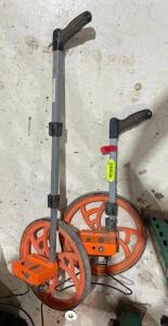 DESCRIPTION: (2) MEASURING WHEELS QTY: 2