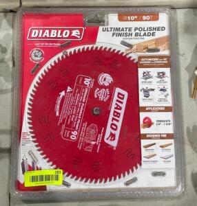 DESCRIPTION: (3) 10" 90T SAW BLADES BRAND/MODEL: DIABLO QTY: 3