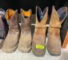 DESCRIPTION: (2) PAIR OF LEATHER WORK BOOTS SIZE: 13 QTY: 2