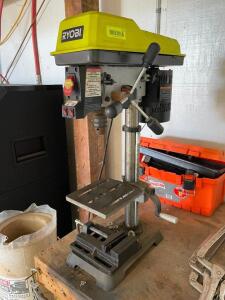 DESCRIPTION: RYOBI 10" BENCH TOP DRILL PRESS BRAND / MODEL: RYOBI LOCATION SHOP QTY: 1