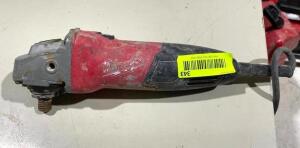 DESCRIPTION: 4-1/2" ELECTRIC ANGLE GRINDER BRAND/MODEL: MILWAUKEE QTY: 1