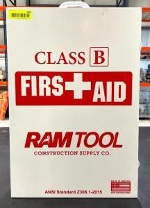 DESCRIPTION: 15" X 22" FIRST AID KIT LOCATION: WAREHOUSE QTY: 1