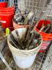 DESCRIPTION: LARGE ASSORTMENT OF CEMENT DRILL BITS - ASSORTED CONDITIONS ADDITIONAL INFORMATION: SOLD AS SET. THIS LOT IS: ONE MONEY QTY: 1 - 7