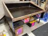 DESCRIPTION: 72" X 40" DRAFTING TABLE. ADDITIONAL INFORMATION: NO CONTENTS INCLUDED. SIZE: 72" X 40" LOCATION SHOP QTY: 1