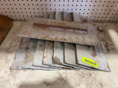 DESCRIPTION: (8) ASSORTED USED FAN BLADES FOR CONCRETE TROWELS THIS LOT IS: ONE MONEY LOCATION SHOP QTY: 1