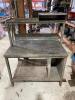 DESCRIPTION: 36" METAL FABRICATED SHOP DESK ADDITIONAL INFORMATION: NO CONTENTS INCLUDED. SIZE: 36" LOCATION SHOP QTY: 1