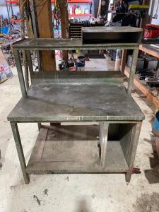 DESCRIPTION: 36" METAL FABRICATED SHOP DESK ADDITIONAL INFORMATION: NO CONTENTS INCLUDED. SIZE: 36" LOCATION SHOP QTY: 1