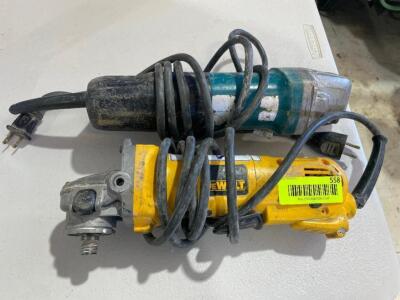 DESCRIPTION: (2) ASSORTED ELECTRIC ANGLE GRINDERS. THIS LOT IS: SOLD BY THE PIECE. LOCATION SHOP QTY: 2