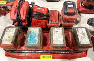 DESCRIPTION: VARIOUS HILTI BATTERY CHARGERS & BATTERIES AS SHOWN BRAND/MODEL: HILTI LOCATION: WAREHOUSE QTY: 1