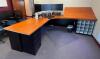 DESCRIPTION: L-SHAPED DRAFTING DESK INFORMATION: CONTENTS NOT INCLUDED SIZE: 96"X101.5" QTY: 1