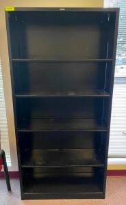 DESCRIPTION: METAL BOOKCASE BRAND/MODEL: HON SIZE: 34.5"X12.5"X71" QTY: 1