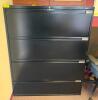 DESCRIPTION: 4-DRAWER FILING CABINET WITH KEY SIZE: 42"X18"X54" QTY: 1