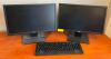 DESCRIPTION: (2) ACER MONITORS WITH HP DESKTOP COMPUTER WITH KEYBOARD QTY: 1