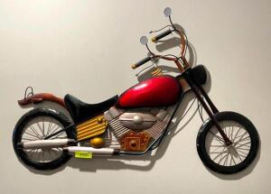 DESCRIPTION: MOTORCYCLE WALL ART SIZE: 42"X24" QTY: 1