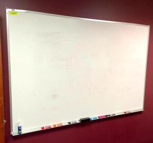 DESCRIPTION: DRY ERASE BOARD SIZE: 72"X48" QTY: 1