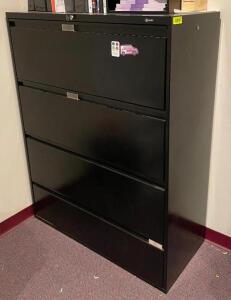 DESCRIPTION: 4-DRAWER FILING CABINET SIZE: 42"X18"X54" QTY: 1