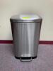 DESCRIPTION: STAINLESS KITCHEN TRASH BIN- STAINLESS LOCATION: UPSTAIRS OFFICE QTY: 1 - 2