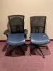 DESCRIPTION: (2) ROLLING MESH OFFICE CHAIR (ONE CHAIR IS MISSING ARM RESTS) LOCATION: UPSTAIRS OFFICE QTY: 2 - 2