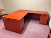 DESCRIPTION: 72" X 84" L-SHAPED WOODEN OFFICE DESK LOCATION: UPSTAIRS OFFICE QTY: 1 - 2