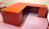 DESCRIPTION: 72" X 84" L-SHAPED WOODEN OFFICE DESK LOCATION: UPSTAIRS OFFICE QTY: 1 - 3