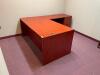 DESCRIPTION: 72" X 84" L-SHAPED WOODEN OFFICE DESK LOCATION: UPSTAIRS OFFICE QTY: 1 - 4