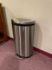 DESCRIPTION: STAINLESS KITCHEN TRASH BIN- STAINLESS LOCATION: UPSTAIRS OFFICE QTY: 1 - 2