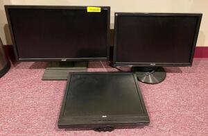 DESCRIPTION: (3) VARIOUS DESKTOP DISPLAYS AS SHOWN LOCATION: UPSTAIRS OFFICE QTY: 3