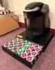 DESCRIPTION: KHURIG COFFEE MAKER WITH CUP STORAGE DRAWER BRAND/MODEL: KHURIG LOCATION: UPSTAIRS OFFICE QTY: 1 - 3