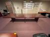 DESCRIPTION: 12' X 4' WOODEN CONFERENCE TABLE SIZE: 12' X 4' LOCATION: UPSTAIRS OFFICE QTY: 1 - 4