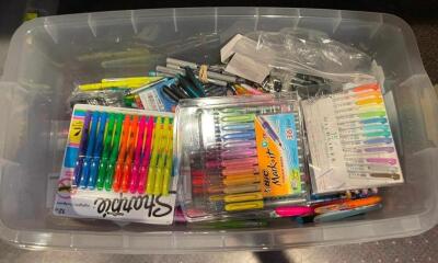 DESCRIPTION: ASSORTED OFFICE SUPPLIES AS SHOWN QTY: 1