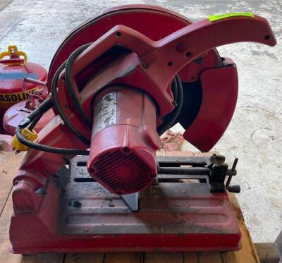 DESCRIPTION: 14" ABRASIVE CUT OFF SAW BRAND/MODEL: 6175 LOCATION: SHOP QTY: 1