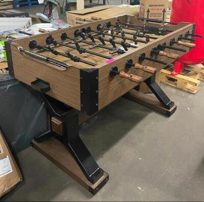 HERITAGE WOOD 55" FOOSBALL TABLE