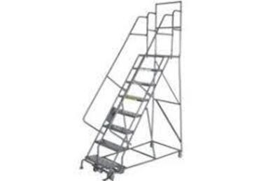 DESCRIPTION: (1) ROLLING LADDER WITH LOCK STEPS BRAND/MODEL: TRI-ARC INFORMATION: GREY RETAIL$: $941.00 EA SIZE: 7 STEP MUST COME INSPECT QTY: 1