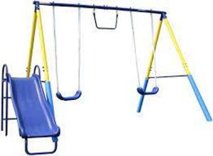 DESCRIPTION: (1) PLAYTIME METAL SWING SET BRAND/MODEL: SPORTSPOWER RETAIL$: $163.96 EA QTY: 1