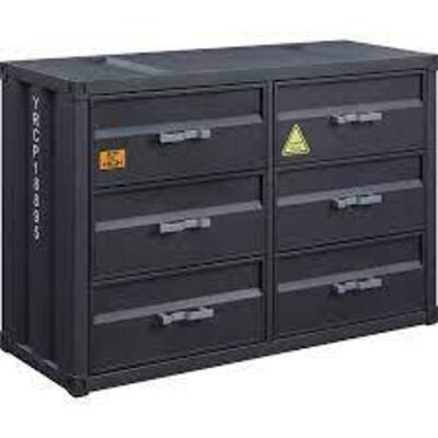 DESCRIPTION: (1) HEAVY DUTY DRESSER BRAND/MODEL: ACME CORP #37955 INFORMATION: GRAY RETAIL$: $1149.00 EA SIZE: 82"H QTY: 1