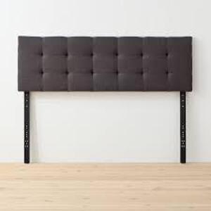 DESCRIPTION: (1) SQUARE TUFTED MID-RISE HEADBOARD BRAND/MODEL: BROOKSIDE #BSKKRSCH21HB INFORMATION: CHARCOAL RETAIL$: 119.28 QTY: 1