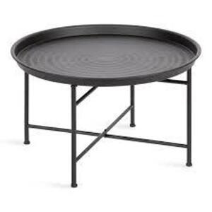 DESCRIPTION: (1) MODERN COFFEE TABLE BRAND/MODEL: KATE AND LAUREL INFORMATION: BLACK, MAHDAVI RETAIL$: $160.99 EA SIZE: 26" X 26" X 16" QTY: 1