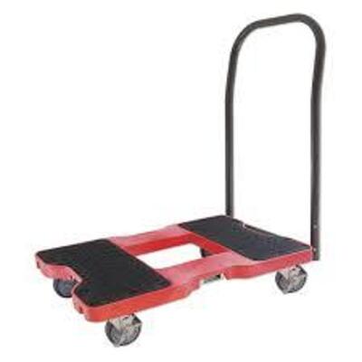 DESCRIPTION: (1) OPEN DECK STEEL GENERAL PURPOSE DOLLY BRAND/MODEL: SNAP-LOC #40AL30 INFORMATION: RED AND BLACK RETAIL$: 200 SIZE: 1500 LB CAP 32X20X7