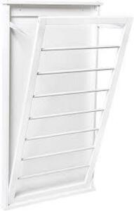 DESCRIPTION: (1) VERTICAL WALL MOUNTED DRYING RACK BRAND/MODEL: HONEY-CAN-DO #DRY-04445 INFORMATION: WHITE RETAIL$: $65.91 EA QTY: 1