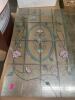 4' X 8' DECORATIVE STAINED GLASS WINDOW PANEL WITH FLORAL DESIGN - 3