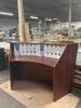 GLOBAL INDUSTRIAL 5 FT. CRESENT MOON RECEPTIONIST DESK - 2