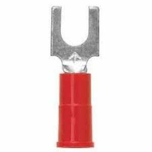 DESCRIPTION: (14) PACKS OF (25) LOCKING FORK TERMINALS BRAND/MODEL: 3M #25AZ77 INFORMATION: RED RETAIL$: $11.90 EA PACK SIZE: #6 STUD QTY: 14