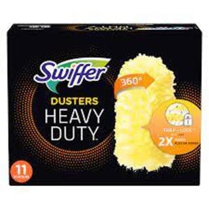 DESCRIPTION: (8) BOXES OF HEAVY DUTY DUSTERS BRAND/MODEL: SWIFFER DUSTER INFORMATION: YELLOW RETAIL$: $13.79 EA SIZE: 360 QTY: 8