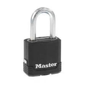 DESCRIPTION: (1) KEYED PADLOCK BRAND/MODEL: MASTER LOCK MAGNUM #M115XKADLF INFORMATION: BLACK RETAIL$: 20 EA SIZE: 1-1/2" QTY: 1