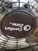 DESCRIPTION: (1) HIGH VELOCITY FAN WITH ADJUSTABLE TILT BRAND/MODEL: COMFORT ZONE #CZHV18BK INFORMATION: BLACK RETAIL$: $49.99 EA SIZE: 18" QTY: 1 - 2